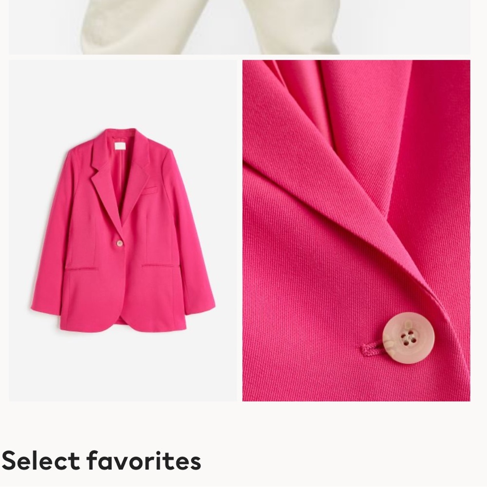 H&M pink blazer